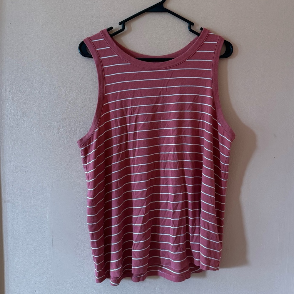 Striped casual tank top